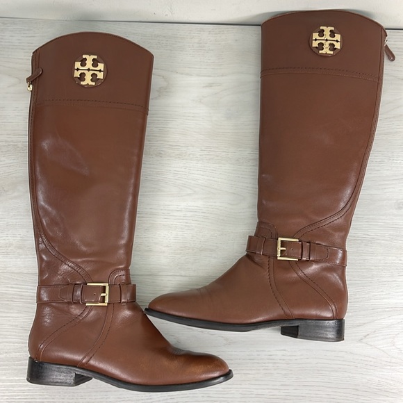 Tory Burch Leather Riding Boots - Picture 7 of 16